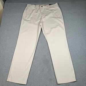 Banana Republic Summerweight Chino Men's 35×30 Slim Fit Beige Lightweight NWT
